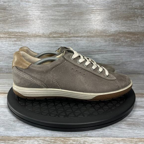 Ecco Women's Chase II Taupe Nubuck Leather Lace Up Sneaker Shoes Size EU 38 US 7 - Picture 3 of 8